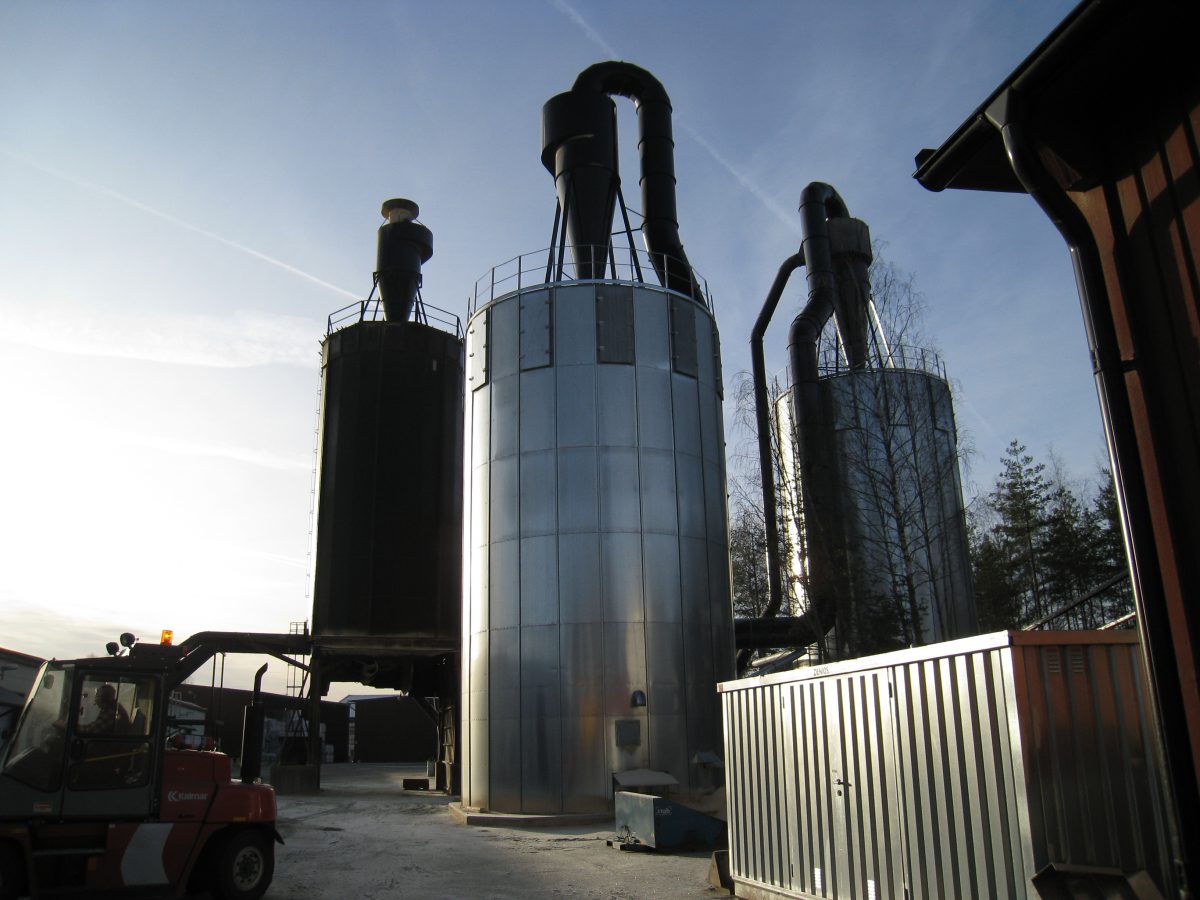 3 large silos